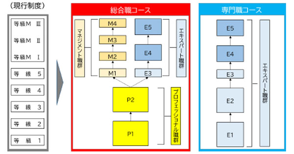 24年ぶりに人事制度を全面改定、キャリアパス体系や等級・評価制度